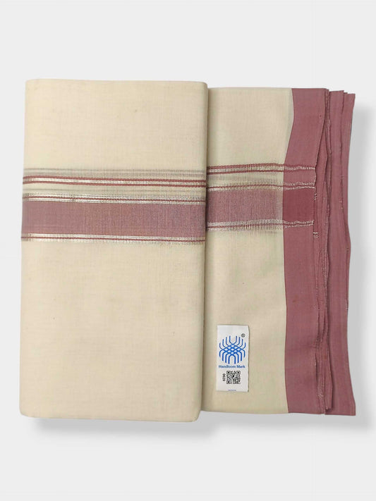 Kerala Balaramapuram Pure Cotton Handloom Mundu/Dhoti