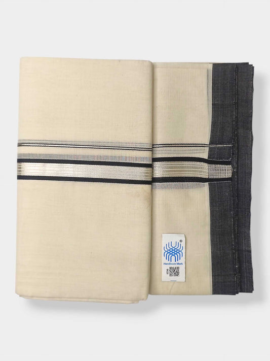 Kerala Balaramapuram Pure Cotton Handloom Mundu/Dhoti