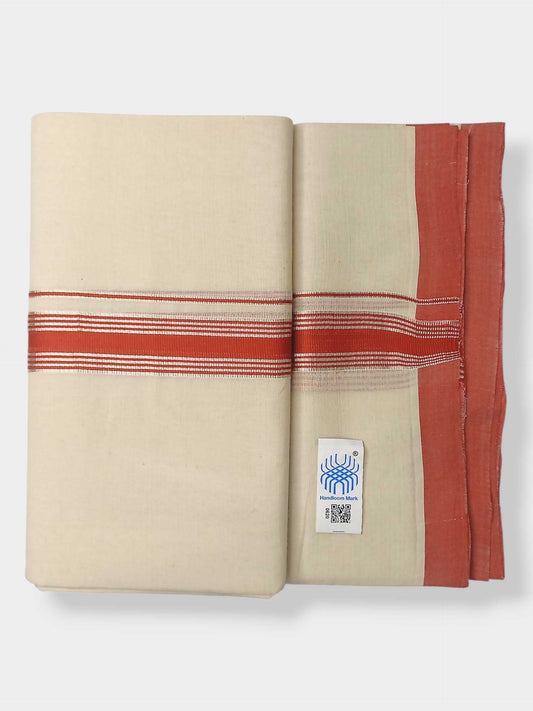Kerala Balaramapuram Pure Cotton Handloom Mundu/Dhoti