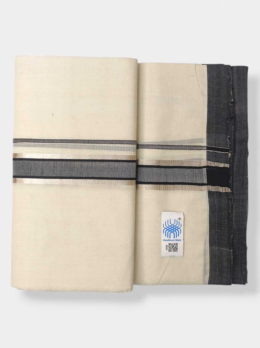 Kerala Balaramapuram Pure Cotton Handloom Mundu/Dhoti
