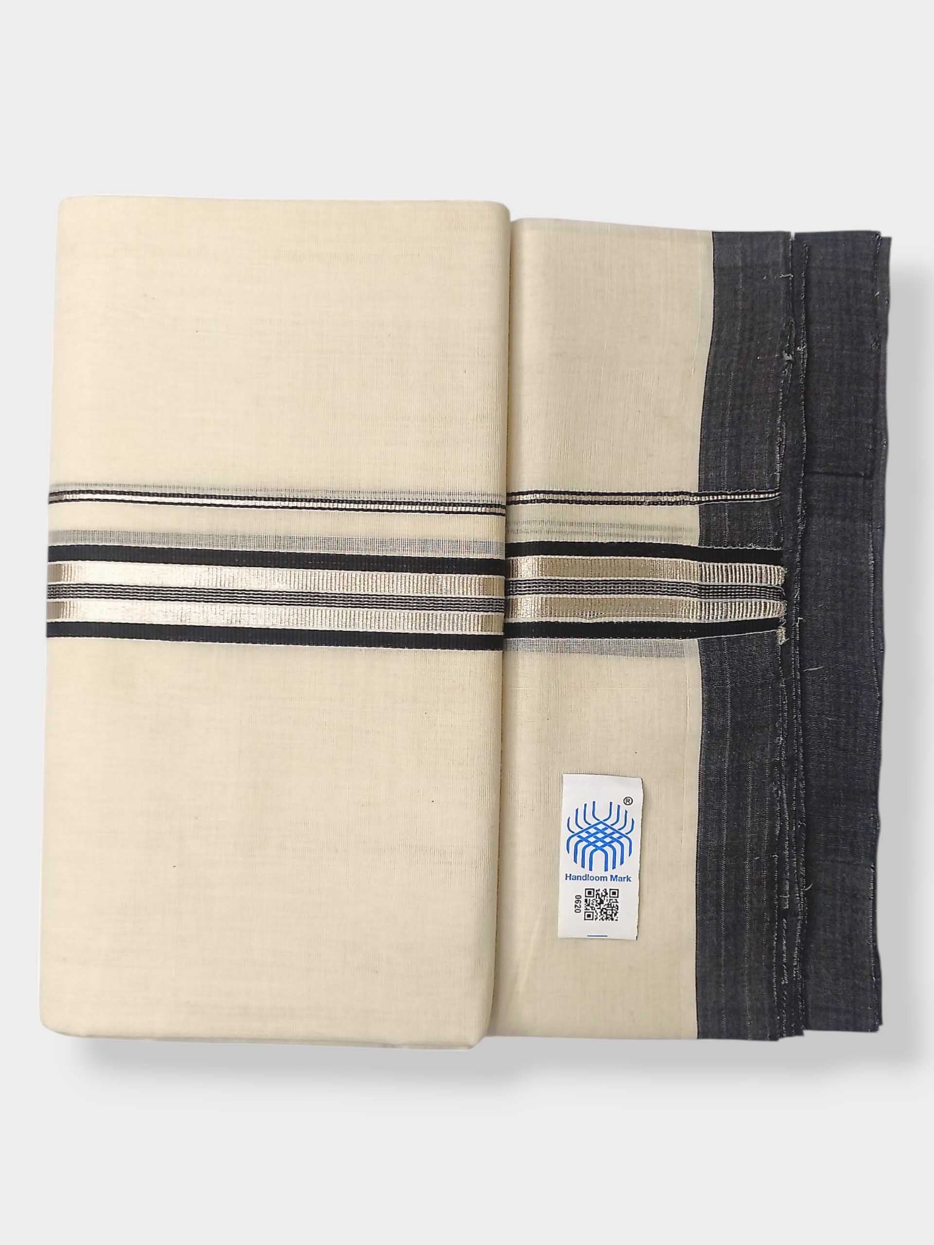Kerala Balaramapuram Pure Cotton Handloom Mundu/Dhoti