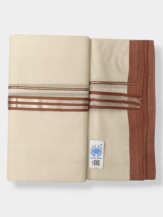 Kerala Balaramapuram Pure Cotton Handloom Mundu/Dhoti