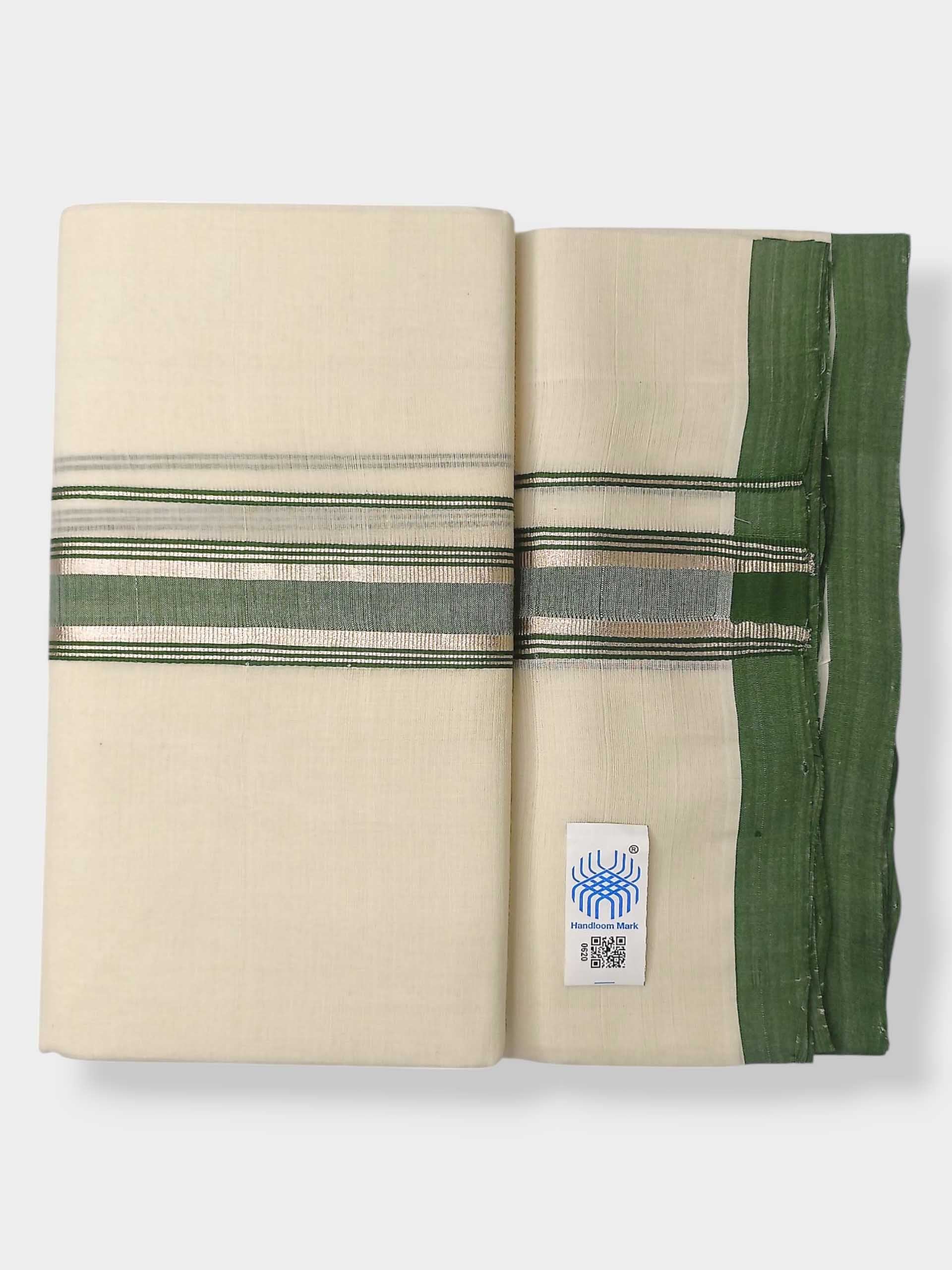 Kerala Balaramapuram Pure Cotton Handloom Mundu/Dhoti