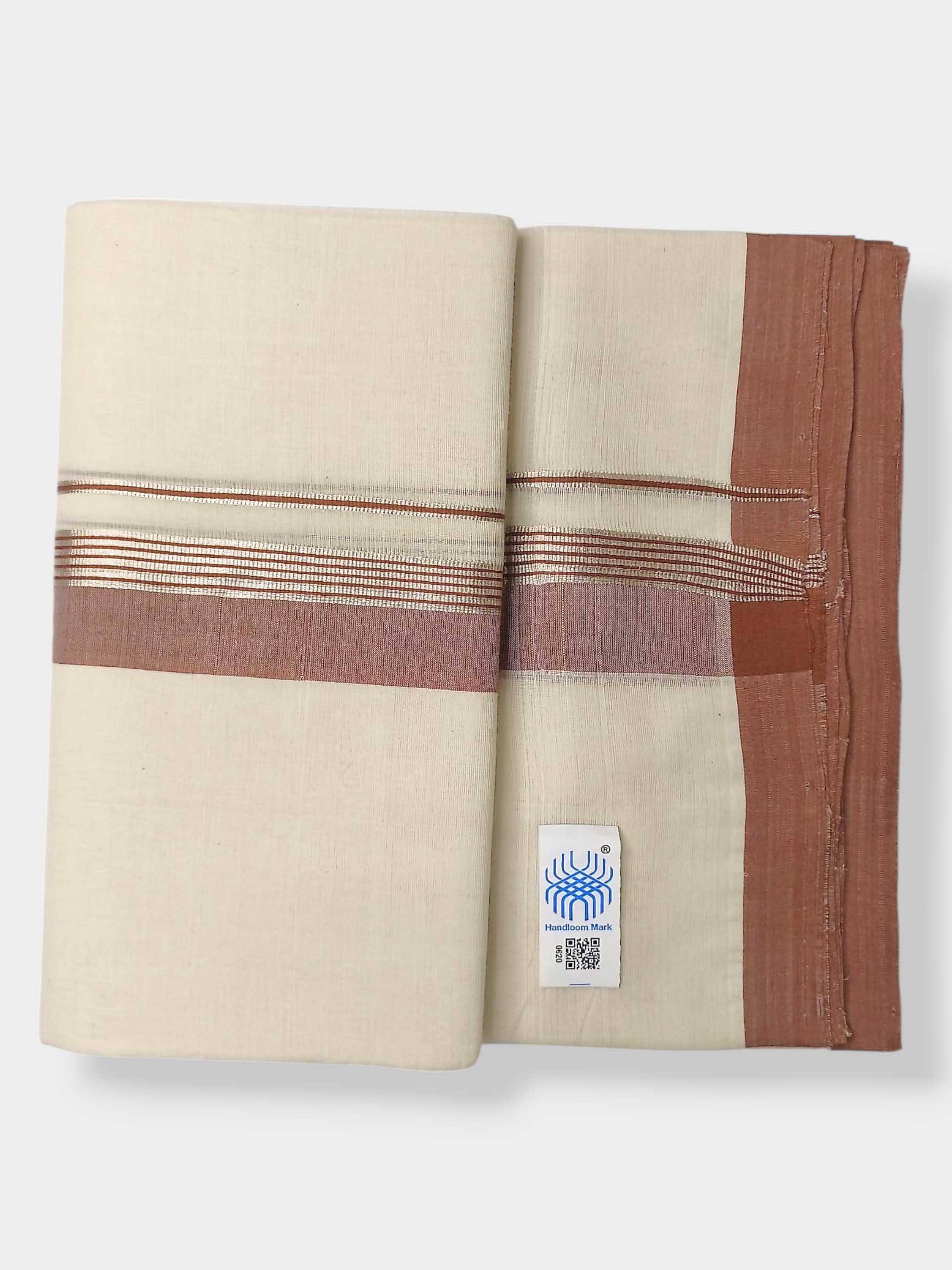 Kerala Balaramapuram Pure Cotton Handloom Mundu/Dhoti