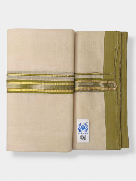 Kerala Balaramapuram Pure Cotton Handloom Mundu/Dhoti