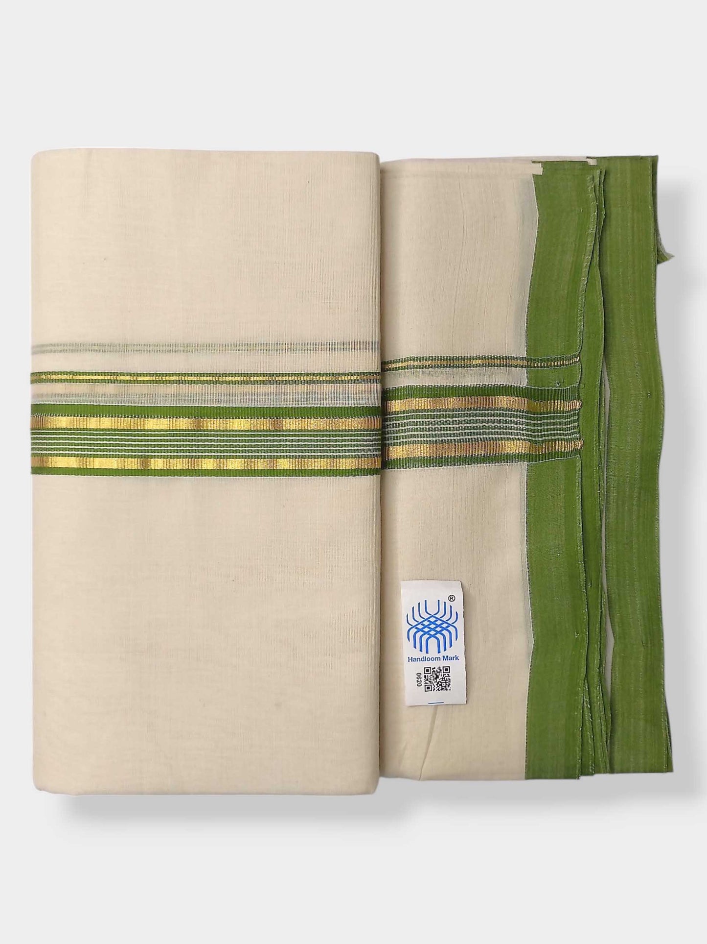 Kerala Balaramapuram Pure Cotton Handloom Mundu/Dhoti