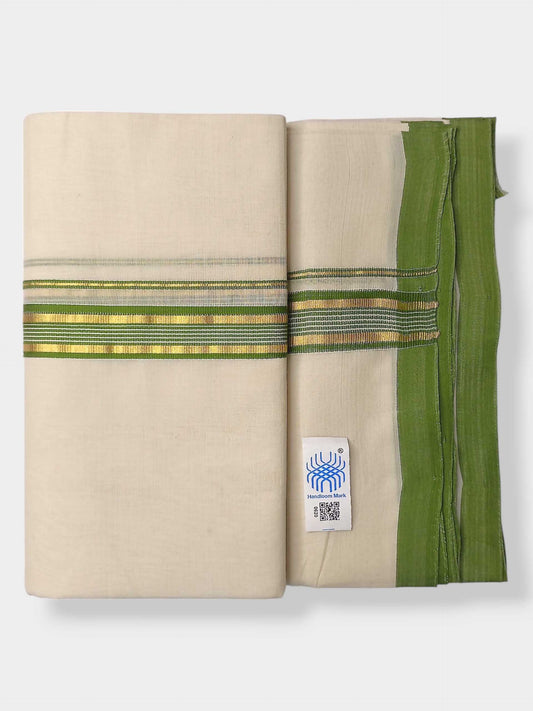 Kerala Balaramapuram Pure Cotton Handloom Mundu/Dhoti