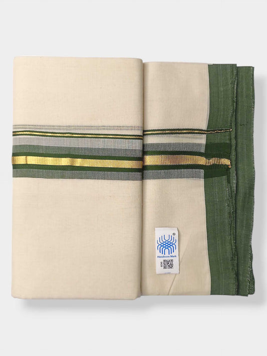 Kerala Balaramapuram Pure Cotton Handloom Mundu/Dhoti