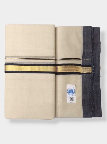 Kerala Balaramapuram Pure Cotton Handloom Mundu/Dhoti
