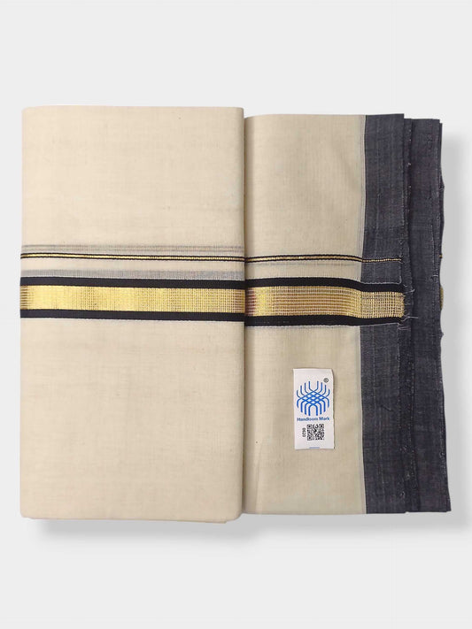 Kerala Balaramapuram Pure Cotton Handloom Mundu/Dhoti