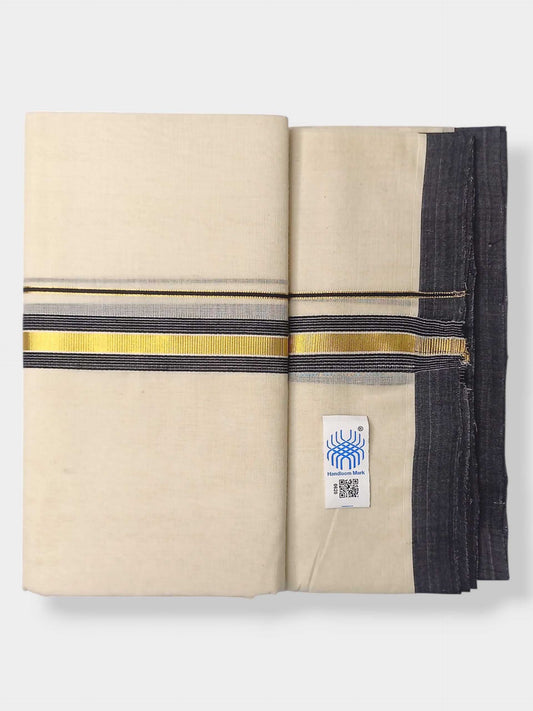 Kerala Balaramapuram Pure Cotton Handloom Mundu/Dhoti