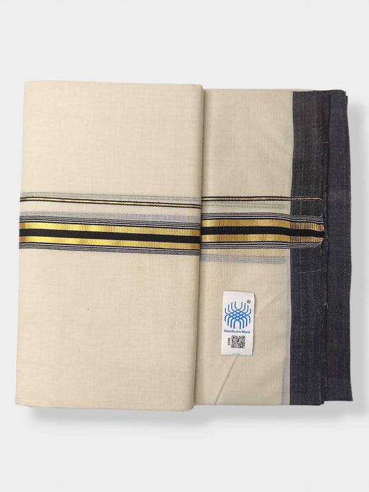 Kerala Balaramapuram Pure Cotton Handloom Mundu/Dhoti
