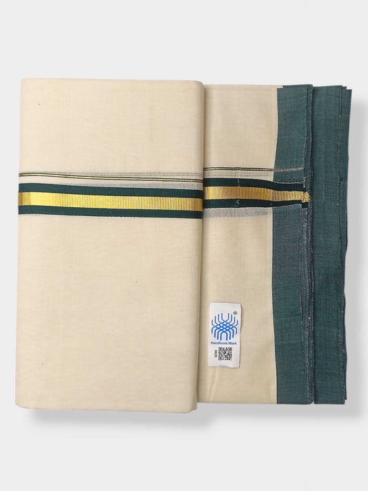 Kerala Balaramapuram Pure Cotton Handloom Mundu/Dhoti
