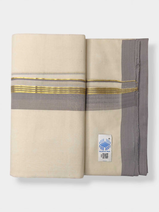 Kerala Balaramapuram Pure Cotton Handloom Mundu/Dhoti