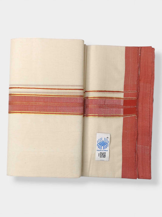Kerala Balaramapuram Pure Cotton Handloom Mundu/Dhoti