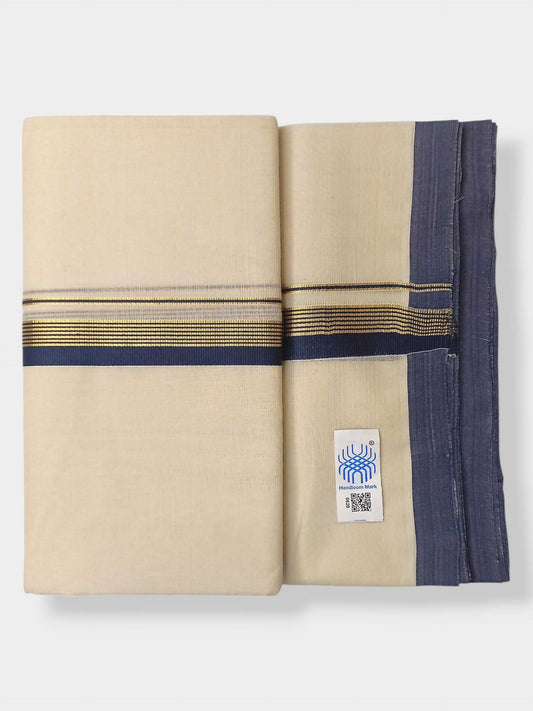 Kerala Balaramapuram Pure Cotton Handloom Mundu/Dhoti