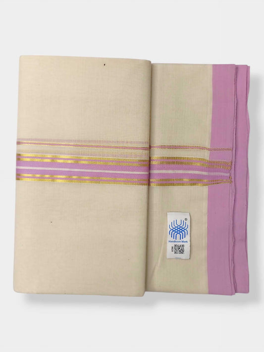 Kerala Balaramapuram Pure Cotton Handloom Mundu/Dhoti