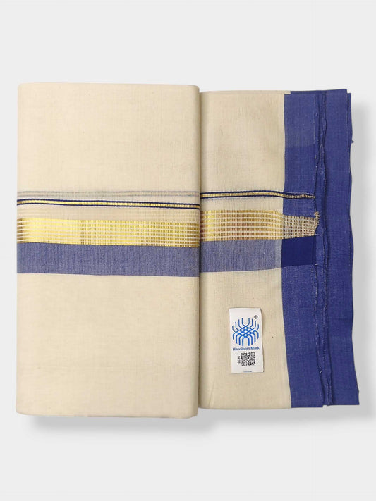 Kerala Balaramapuram Pure Cotton Handloom Mundu/Dhoti