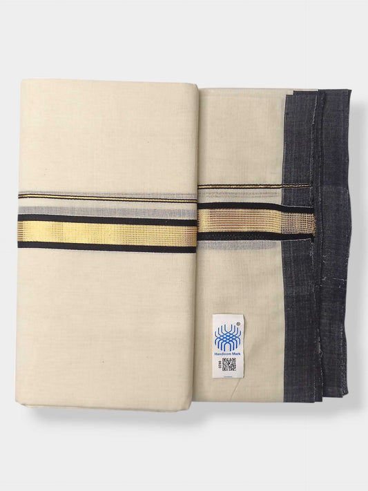 Kerala Balaramapuram Pure Cotton Handloom Mundu/Dhoti