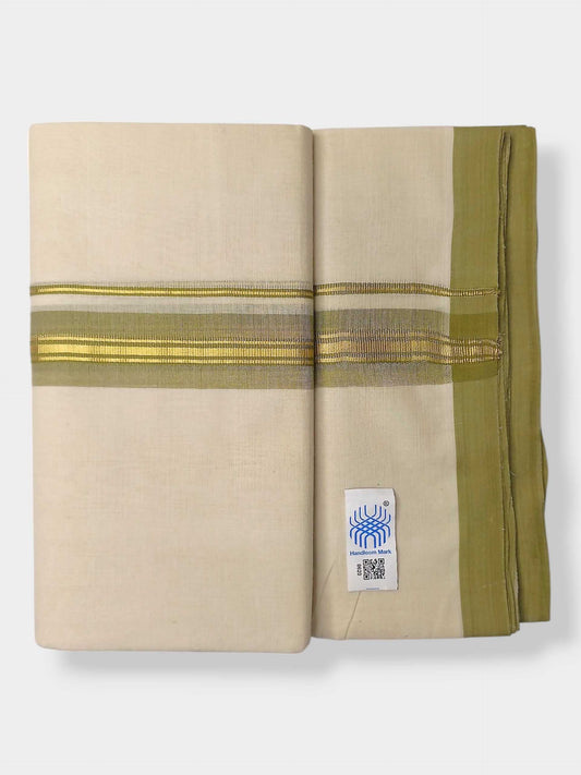 Kerala Balaramapuram Pure Cotton Handloom Mundu/Dhoti