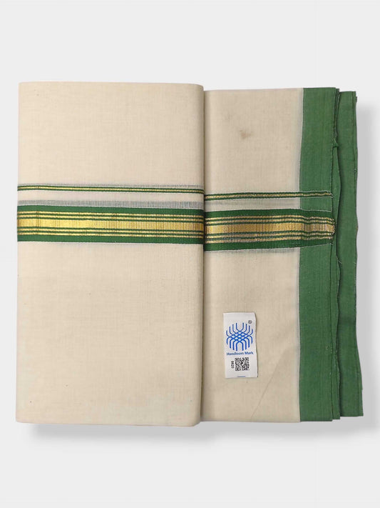Kerala Balaramapuram Pure Cotton Handloom Mundu/Dhoti