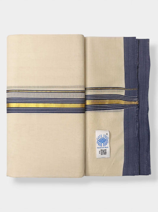 Kerala Balaramapuram Pure Cotton Handloom Mundu/Dhoti
