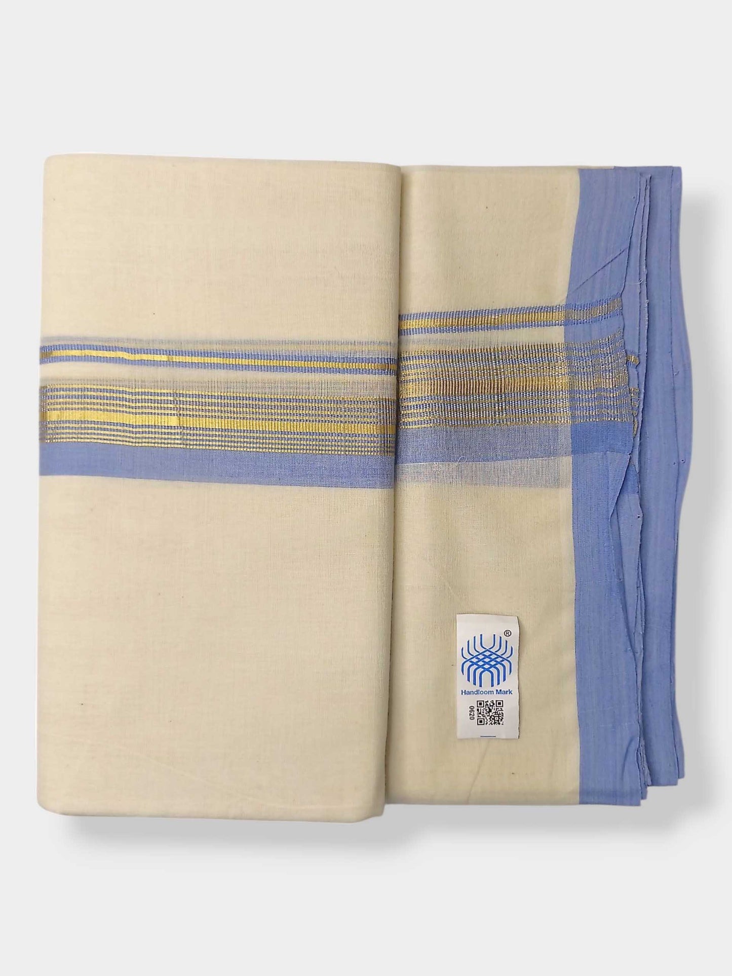 Kerala Balaramapuram Pure Cotton Handloom Mundu/Dhoti