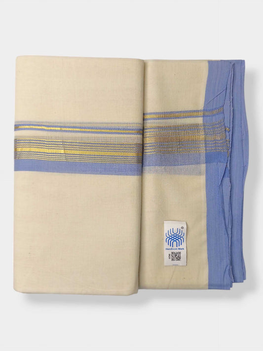 Kerala Balaramapuram Pure Cotton Handloom Mundu/Dhoti