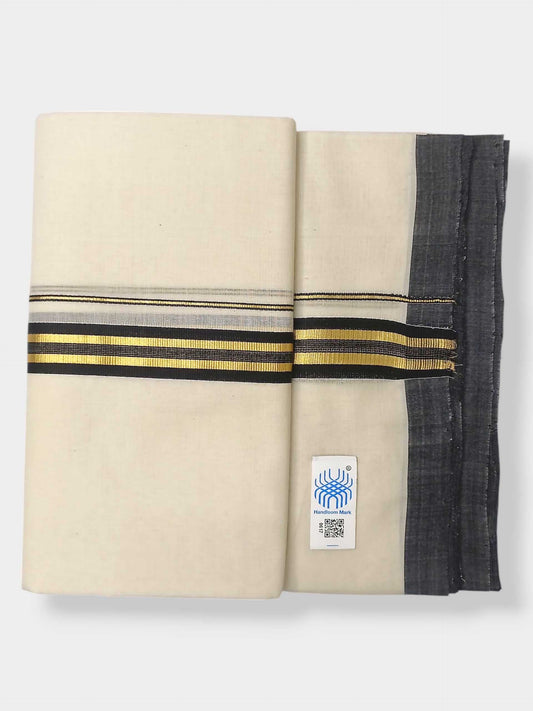 Kerala Balaramapuram Pure Cotton Handloom Mundu/Dhoti