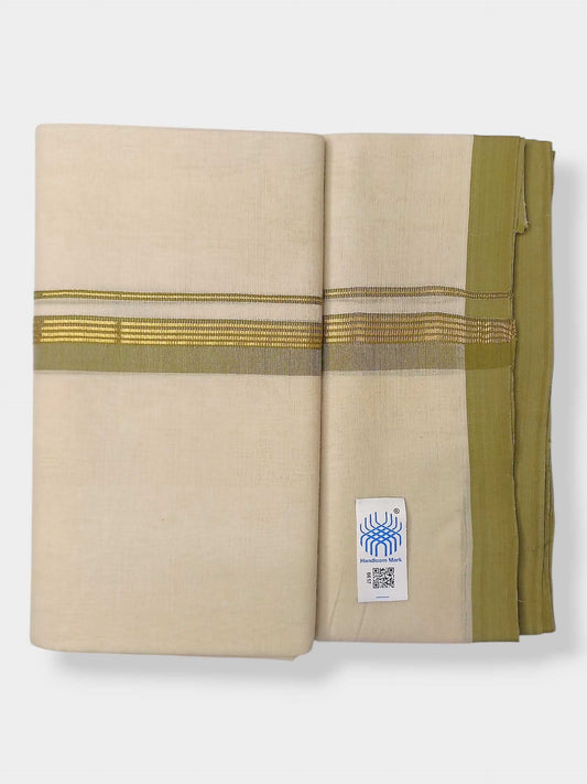 Kerala Balaramapuram Pure Cotton Handloom Mundu/Dhoti