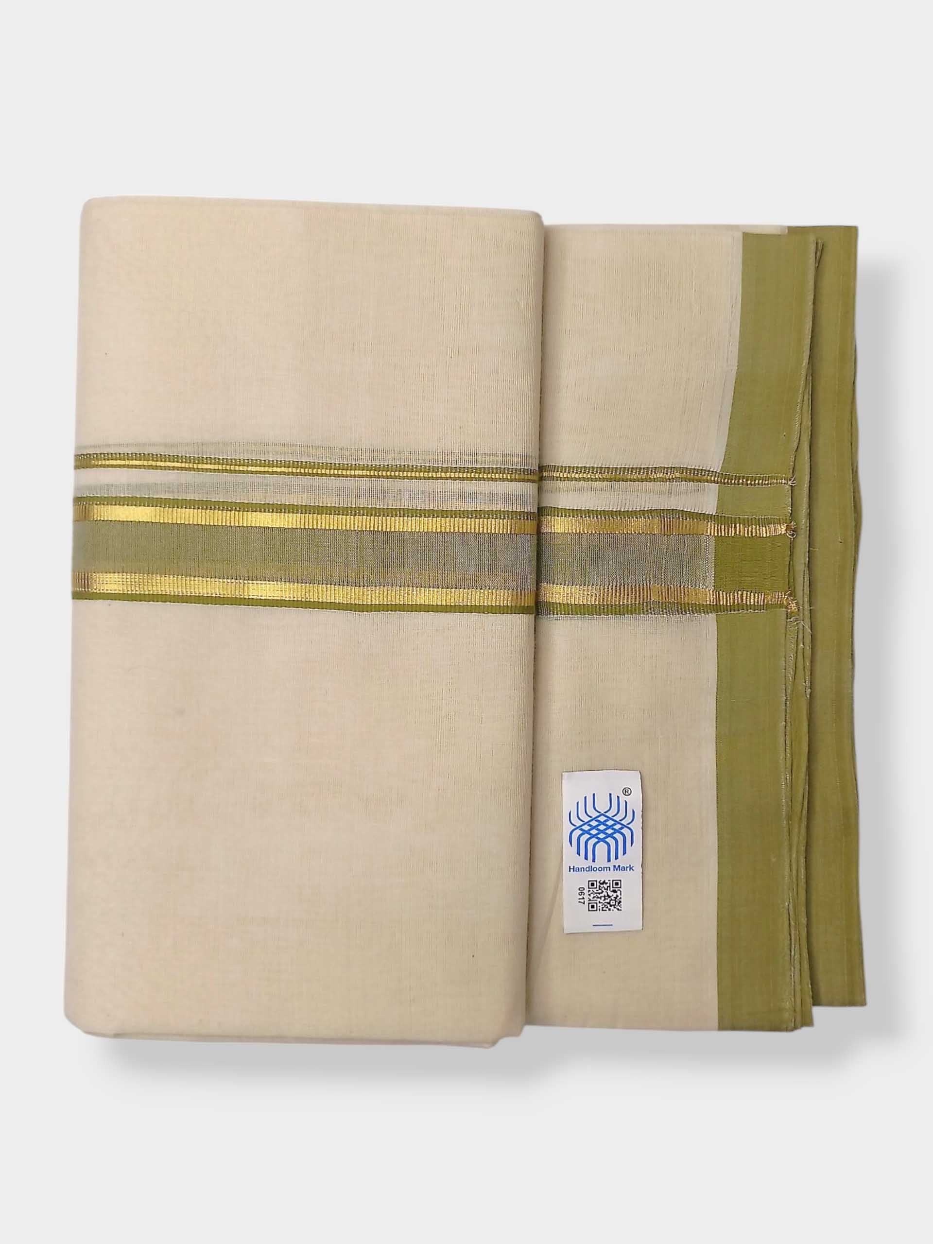 Kerala Balaramapuram Pure Cotton Handloom Mundu/Dhoti