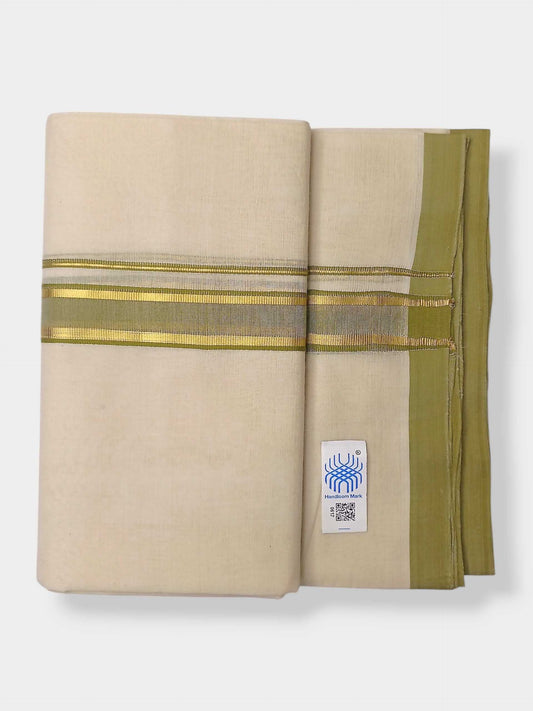 Kerala Balaramapuram Pure Cotton Handloom Mundu/Dhoti