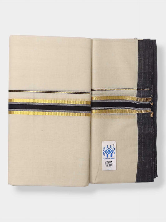 Kerala Balaramapuram Pure Cotton Handloom Mundu/Dhoti