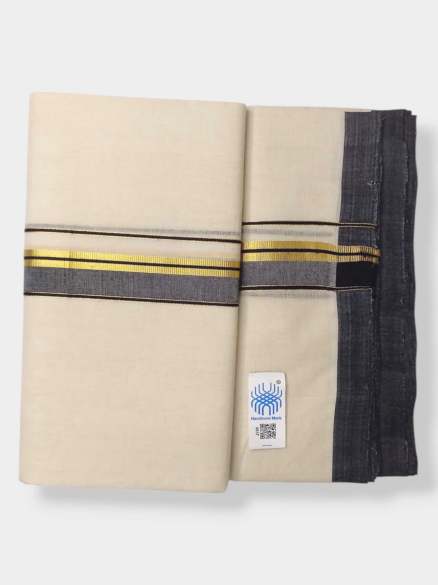 Kerala Balaramapuram Pure Cotton Handloom Mundu/Dhoti