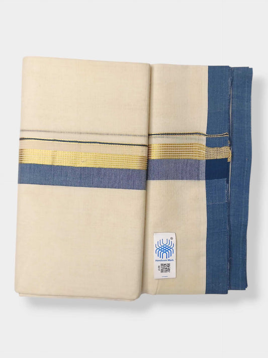 Kerala Balaramapuram Pure Cotton Handloom Mundu/Dhoti