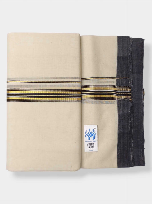 Kerala Balaramapuram Pure Cotton Handloom Mundu/Dhoti