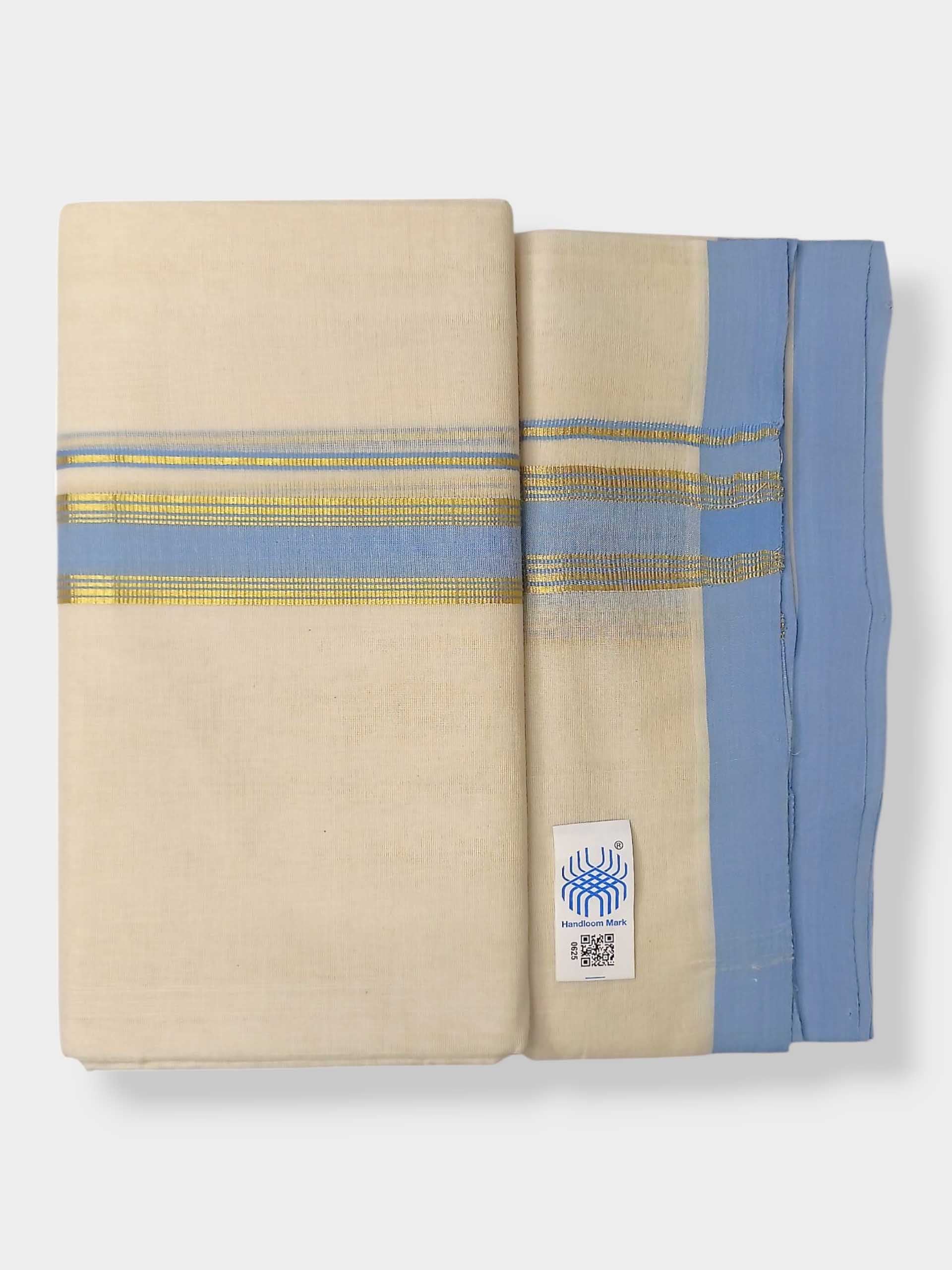 Kerala Balaramapuram Pure Cotton Handloom Mundu/Dhoti