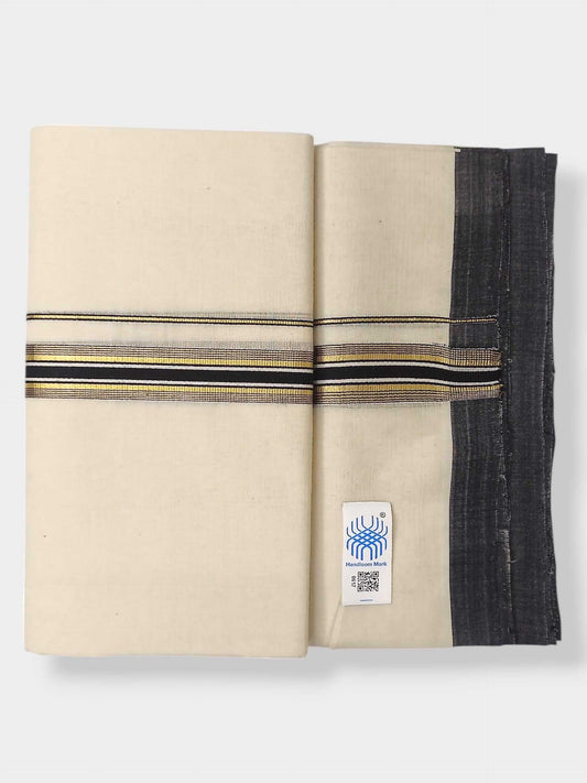 Kerala Balaramapuram Pure Cotton Handloom Mundu/Dhoti