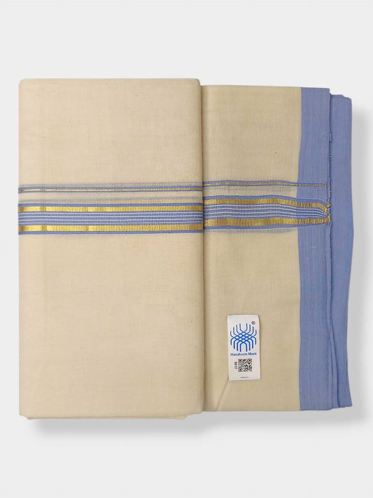 Kerala Balaramapuram Pure Cotton Handloom Mundu/Dhoti