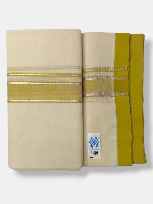 Kerala Balaramapuram Pure Cotton Handloom Mundu/Dhoti