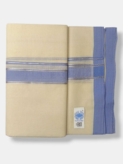 Kerala Balaramapuram Pure Cotton Handloom Mundu/Dhoti