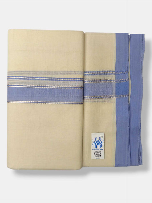 Kerala Balaramapuram Pure Cotton Handloom Mundu/Dhoti