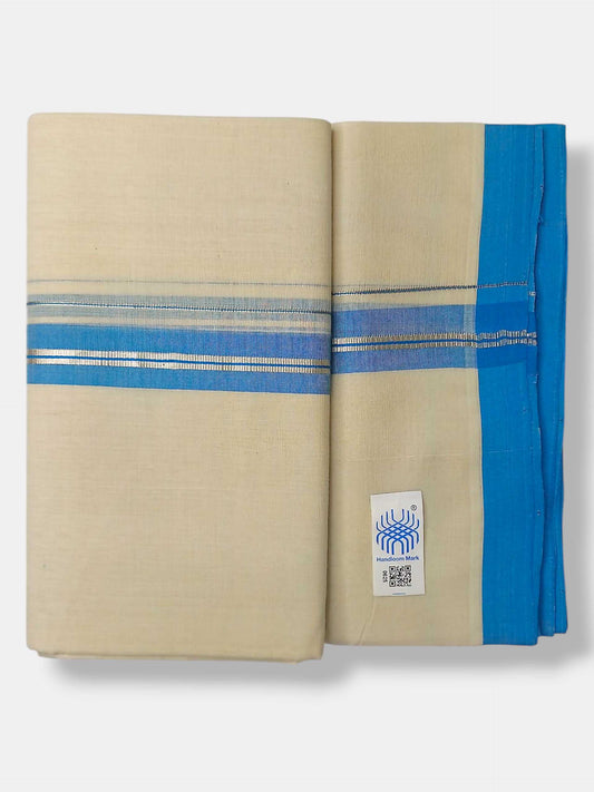 Kerala Balaramapuram Pure Cotton Handloom Mundu/Dhoti