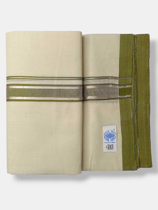 Kerala Balaramapuram Pure Cotton Handloom Mundu/Dhoti