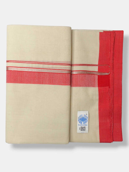 Kerala Balaramapuram Pure Cotton Handloom Mundu/Dhoti
