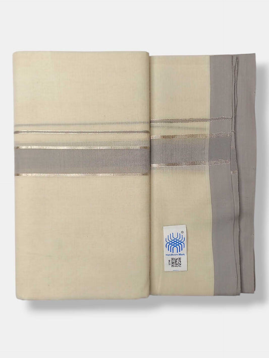 Kerala Balaramapuram Pure Cotton Handloom Mundu/Dhoti