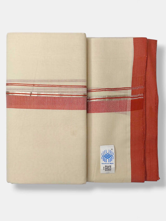 Kerala Balaramapuram Pure Cotton Handloom Mundu/Dhoti