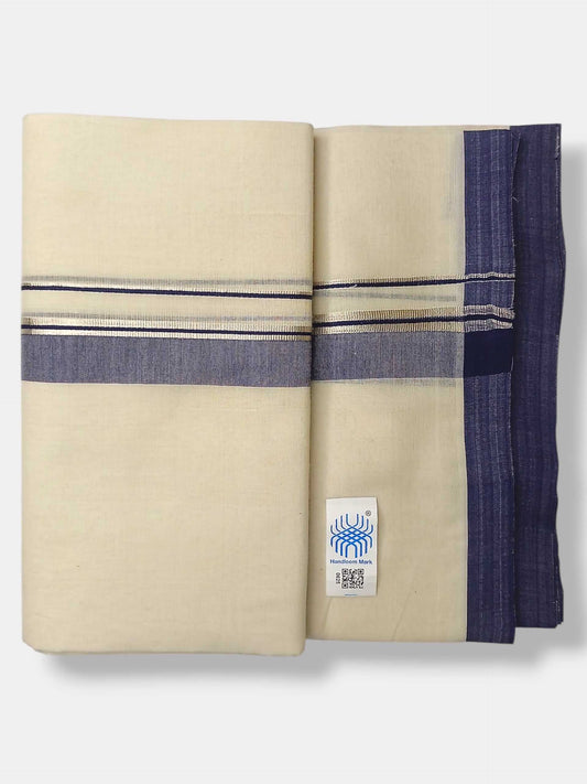 Kerala Balaramapuram Pure Cotton Handloom Mundu/Dhoti