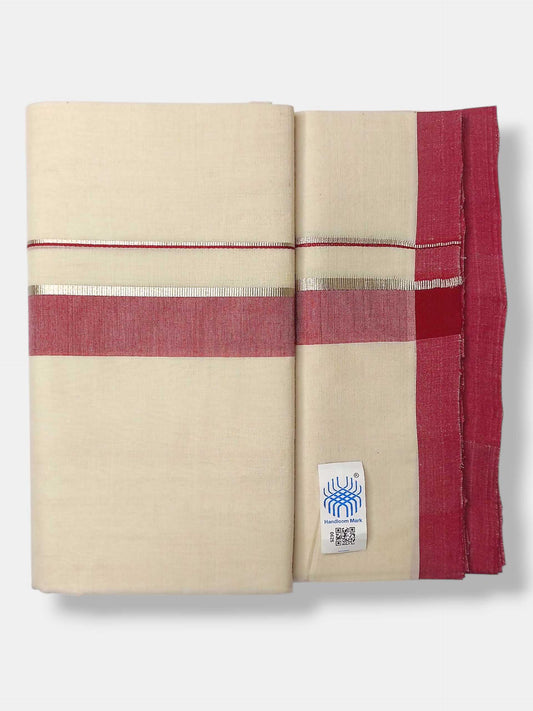 Kerala Balaramapuram Pure Cotton Handloom Mundu/Dhoti