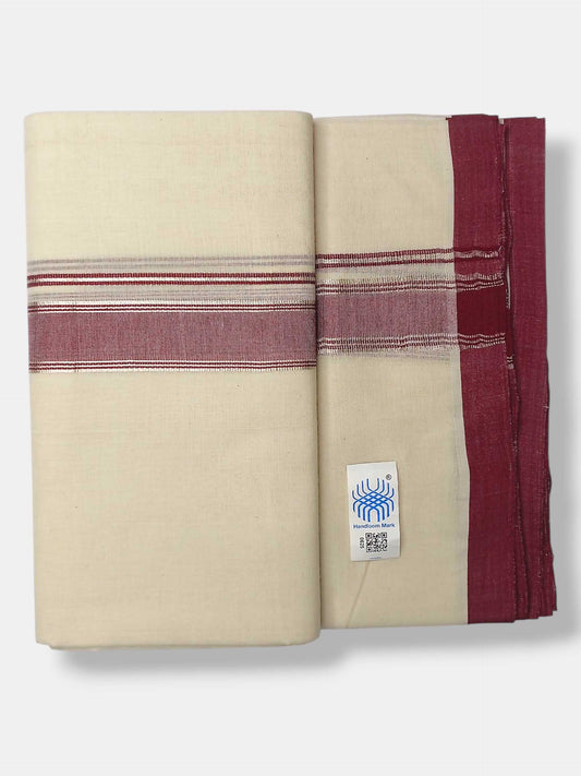 Kerala Balaramapuram Pure Cotton Handloom Mundu/Dhoti